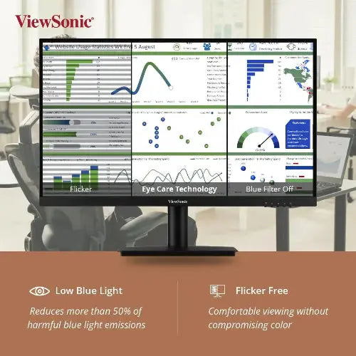 ViewSoni VA2409-MHU (24") IPS FHD Professional USB-C Monitor - Microcenter India.