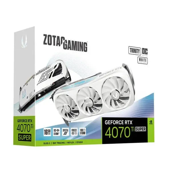 Zotac Gaming GeForce RTX 4070 Ti SUPER Trinity OC White Edition 16GB GDDR6X Microcenter India