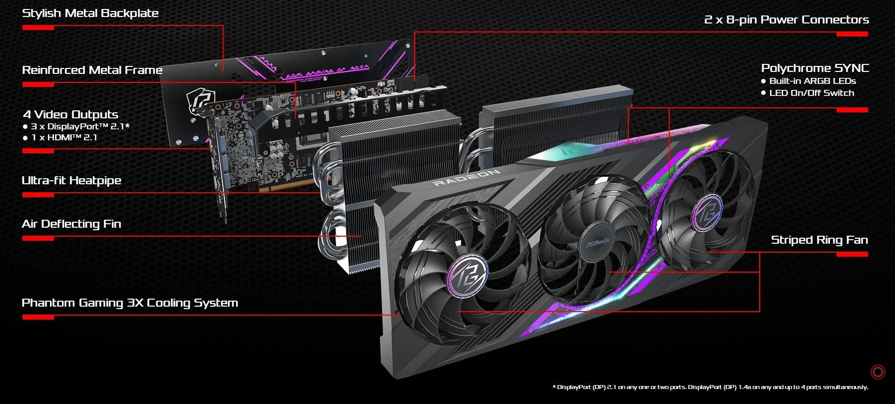 AMD Radeon™ RX 7800 XT
Phantom Gaming 16GB OC