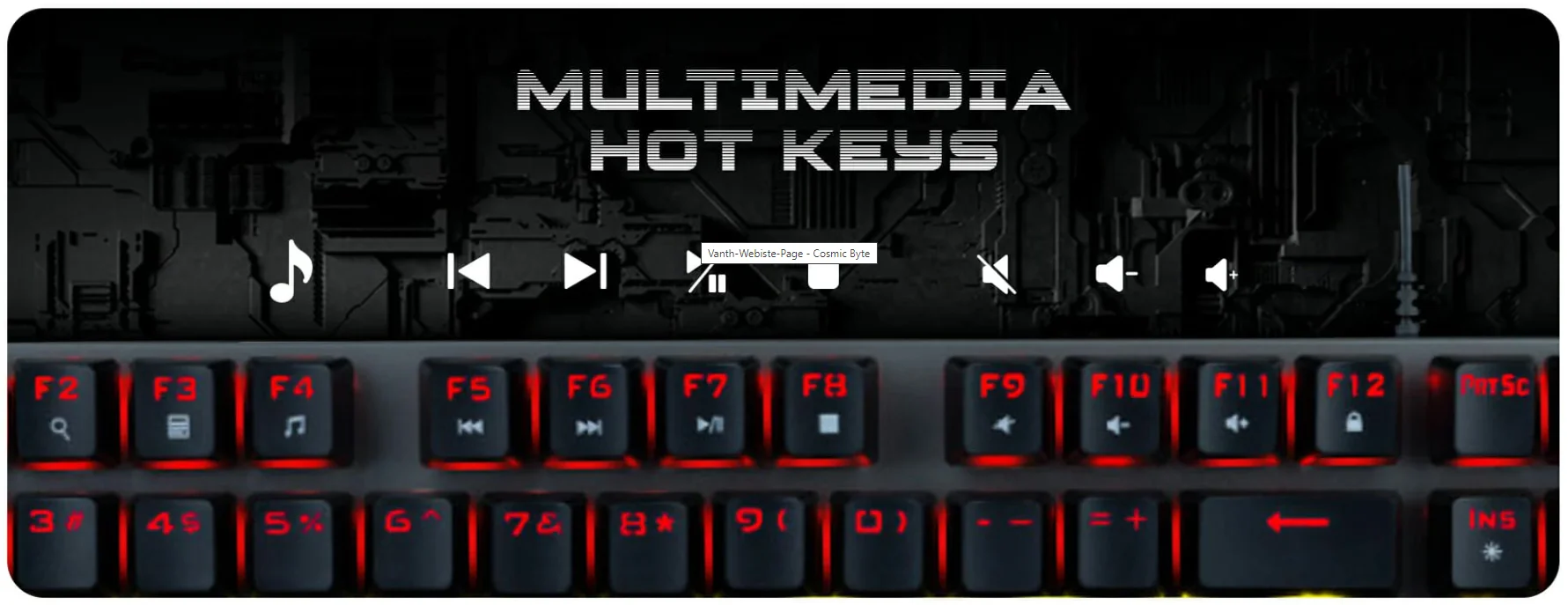 Cosmic Byte Vanth Mechanical Keyboard Red Switch