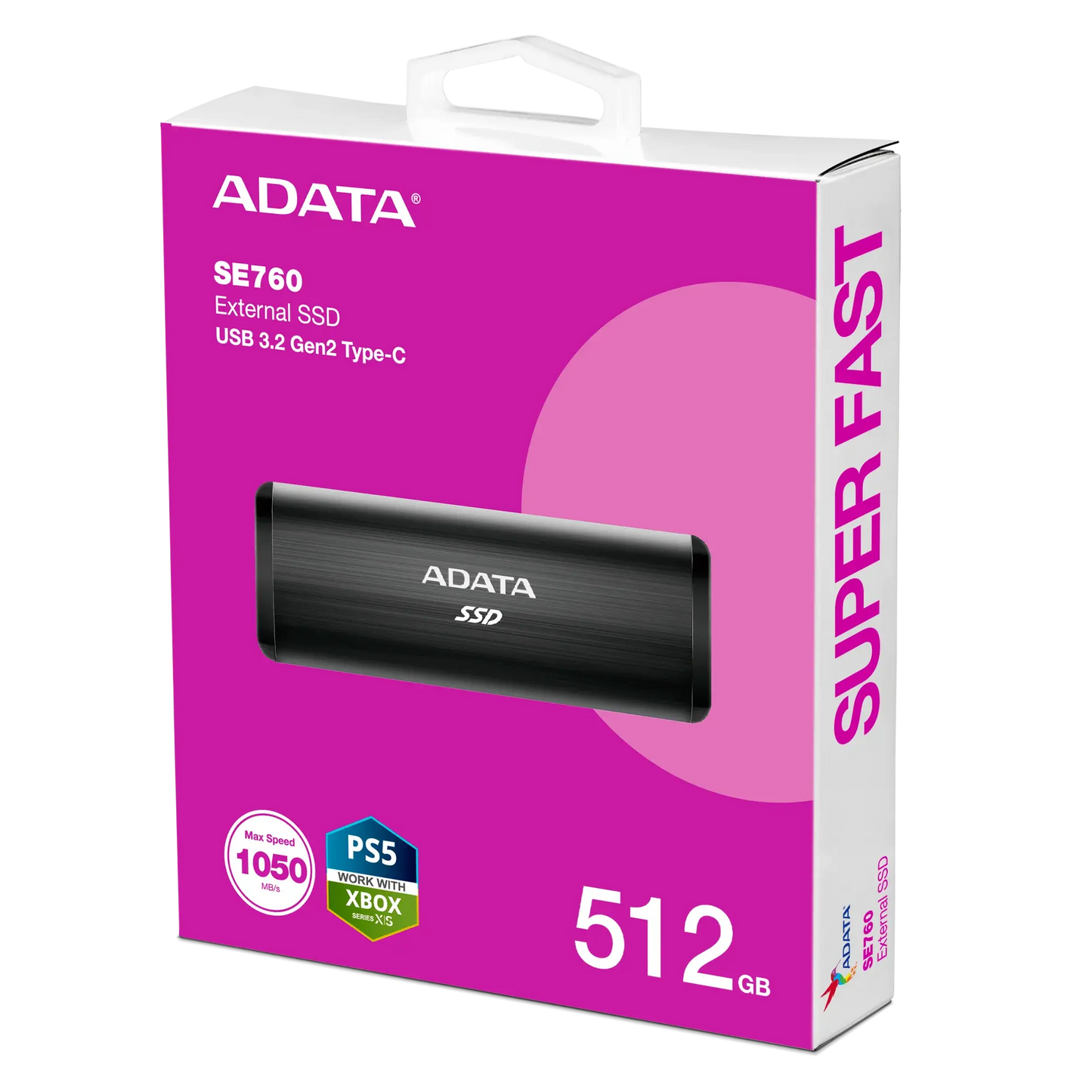 Adata SE760 External 512GB Solid State Drive  Microcenter India