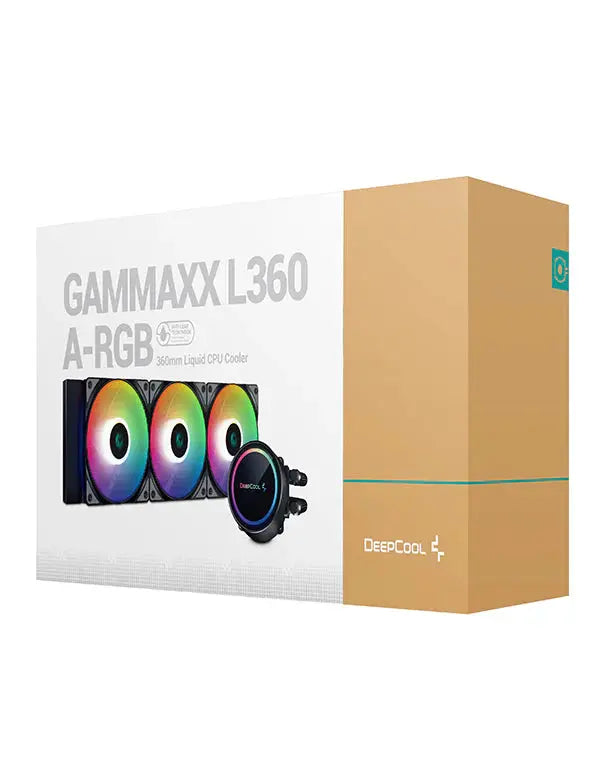 Deepcool Gammaxx L360 ARGB 360mm CPU Liquid Cooler (Black)  Microcenter India