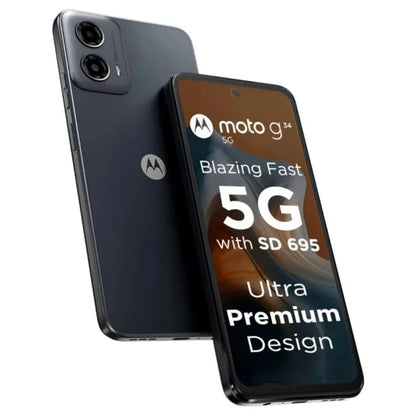 Motorola G34 5G Charcol Black 4GB RAM 128GB Storage  Microcenter India