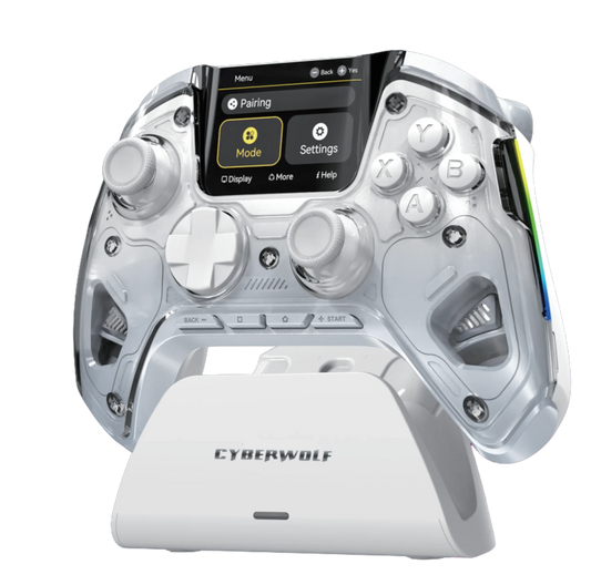 gaming controller with screen,best gaming controller,CyberWolf Vision Alpha