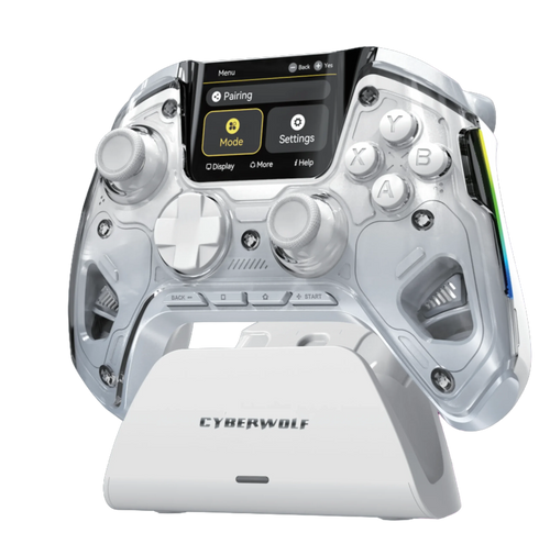 Cyberwolf Vision Alpha Gaming Controller with Screen