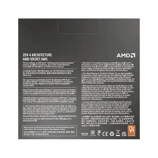 AMD Ryzen 5 7600X Processor With Radeon Graphics 