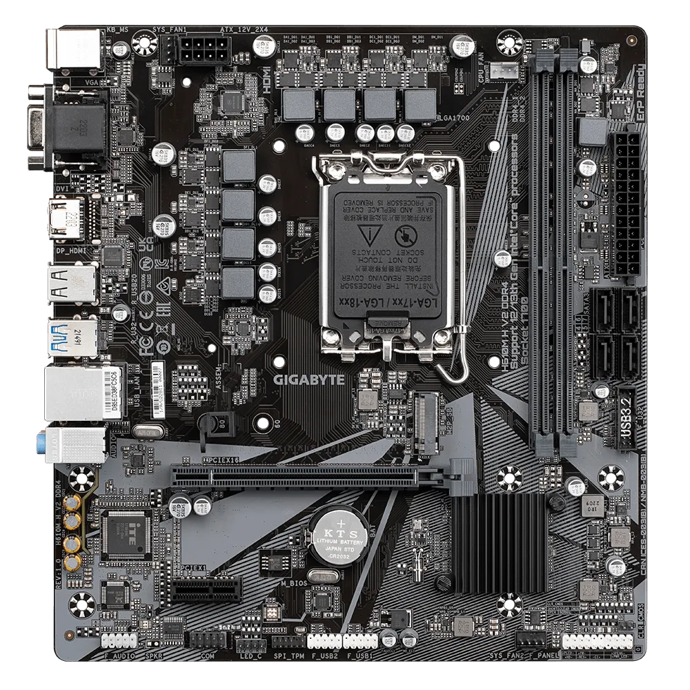 Gigabyte H610M H V2 DDR4 Motherboard  Microcenter India