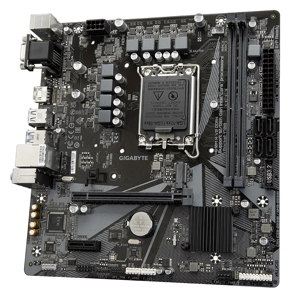Gigabyte H610M H V2 DDR4 Motherboard  Microcenter India