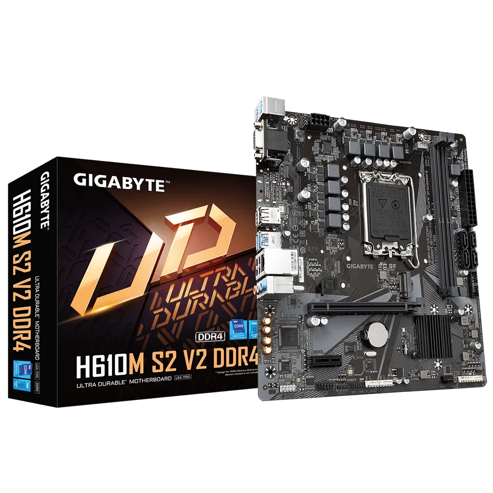 Gigabyte H610M S2 V2 DDR4 Motherboard  Microcenter India