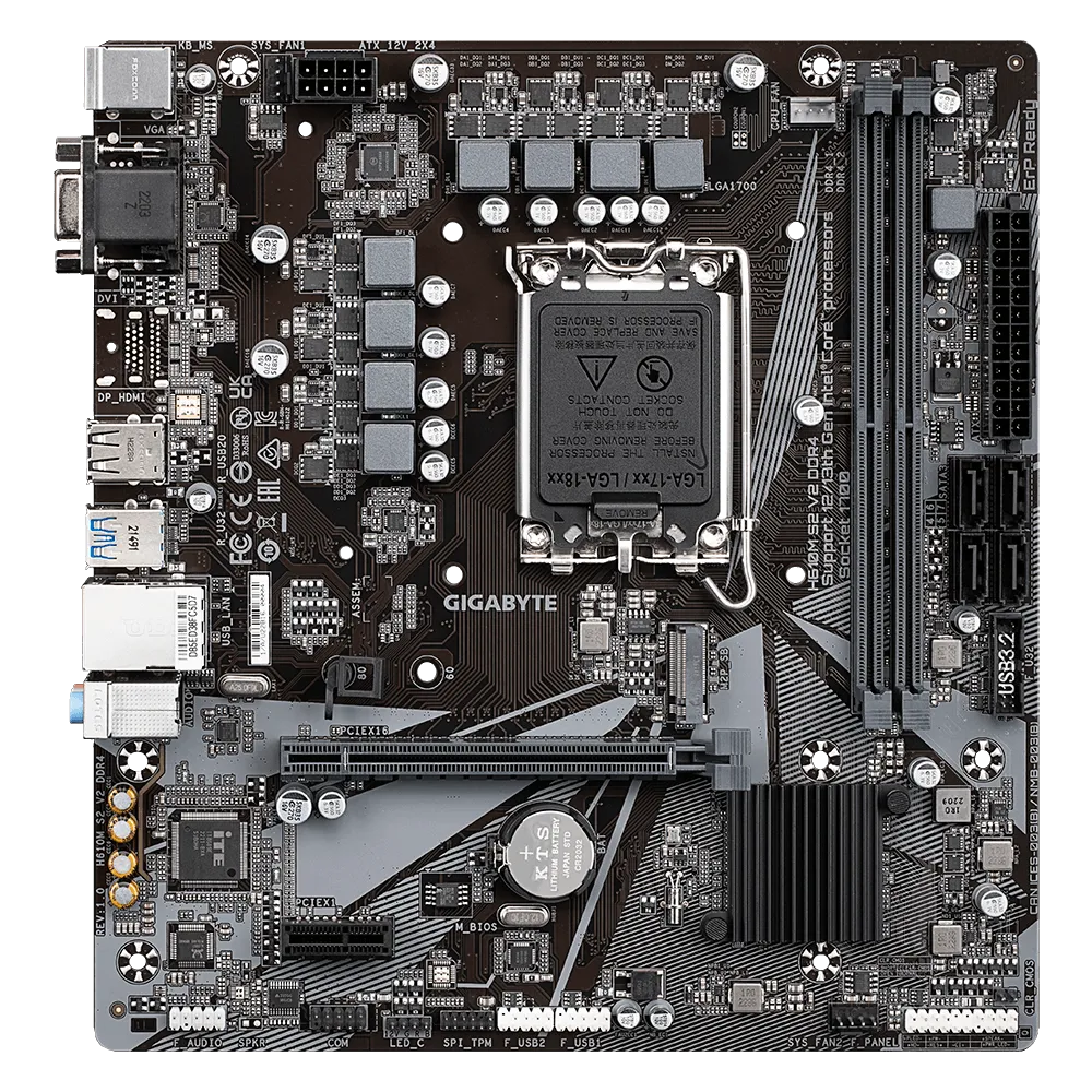 Gigabyte H610M S2 V2 DDR4 Motherboard  Microcenter India
