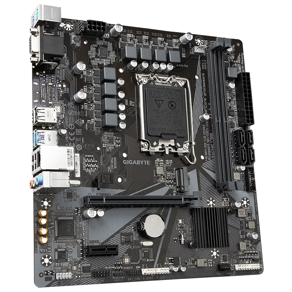 Gigabyte H610M S2 V2 DDR4 Motherboard  Microcenter India