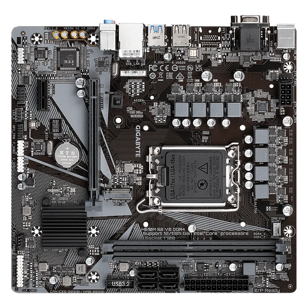 Gigabyte H610M S2 V2 DDR4 Motherboard  Microcenter India