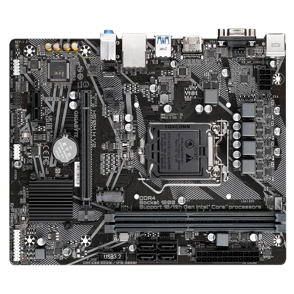 Gigabyte H510M H V2 Motherboard  Microcenter India