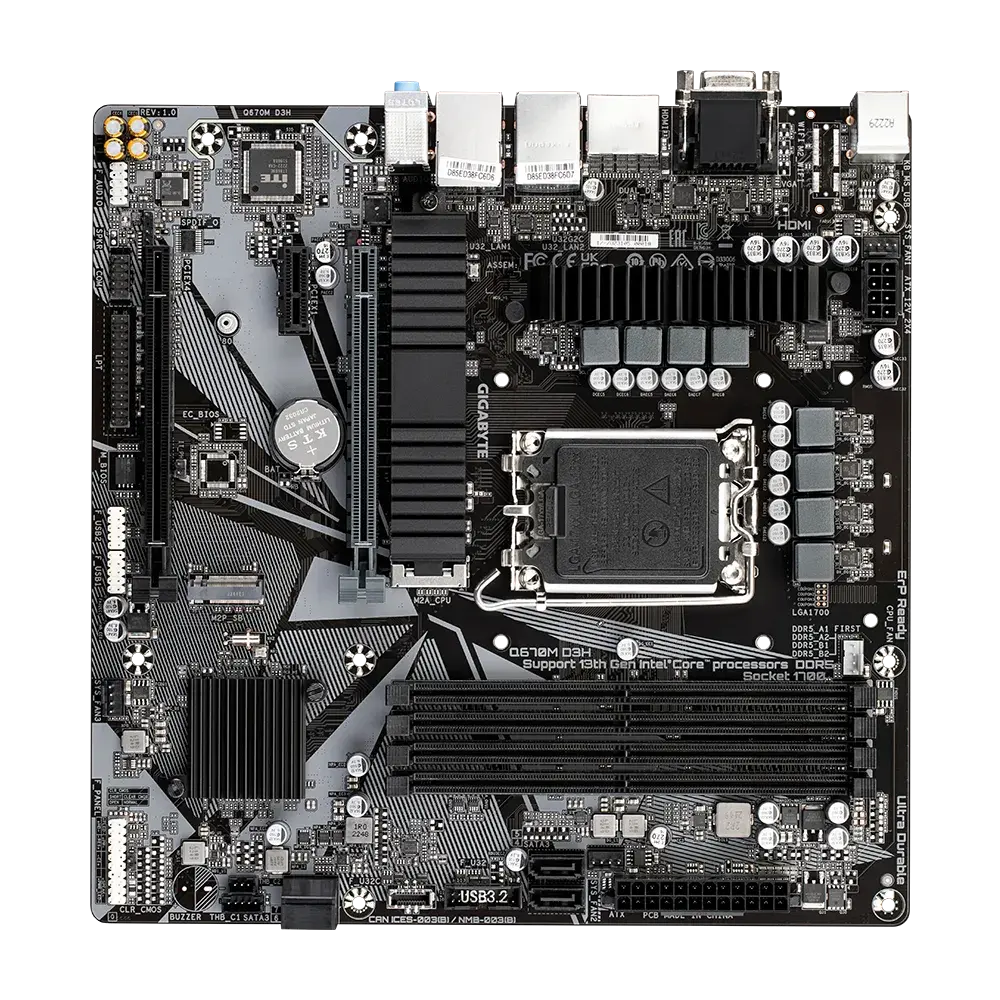 Gigabyte Q670M D3H Motherboard  Microcenter India