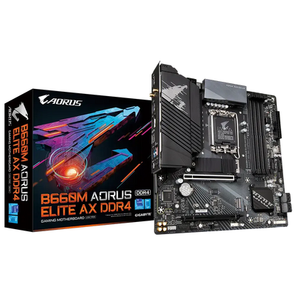 Gigabyte B660M AORUS ELITE AX DDR4 Motherboard  Microcenter India