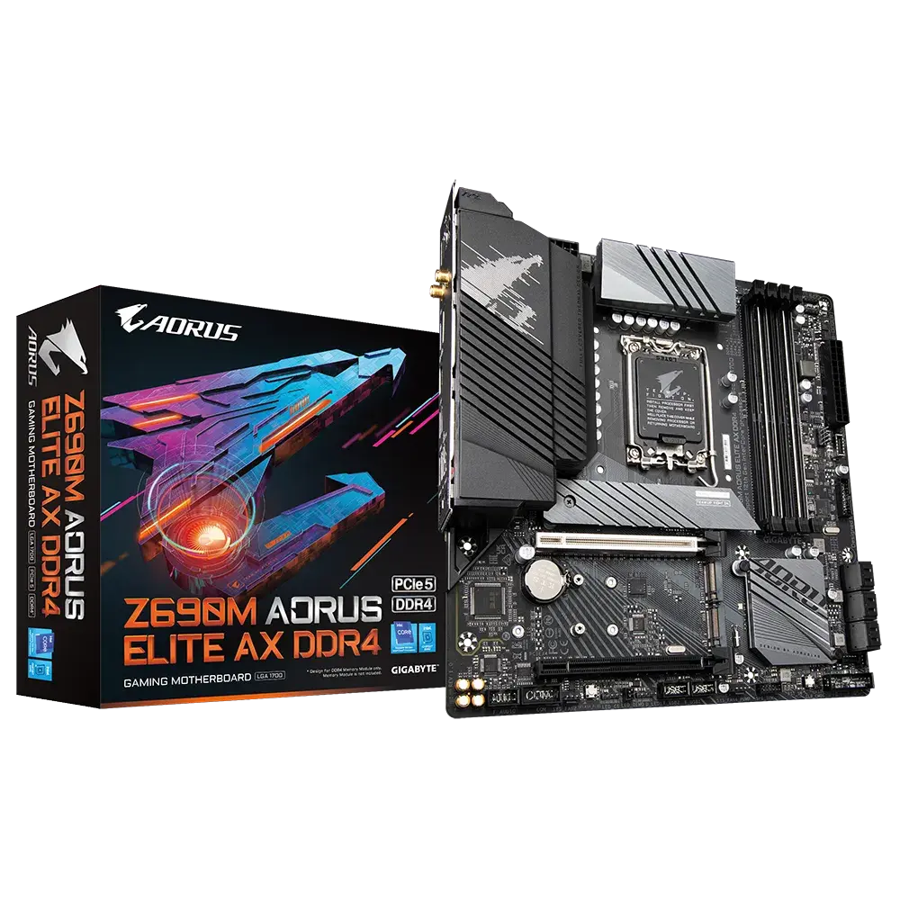 Gigabyte Z690M Aorus Elite AX DDR4 Motherboard  Microcenter India