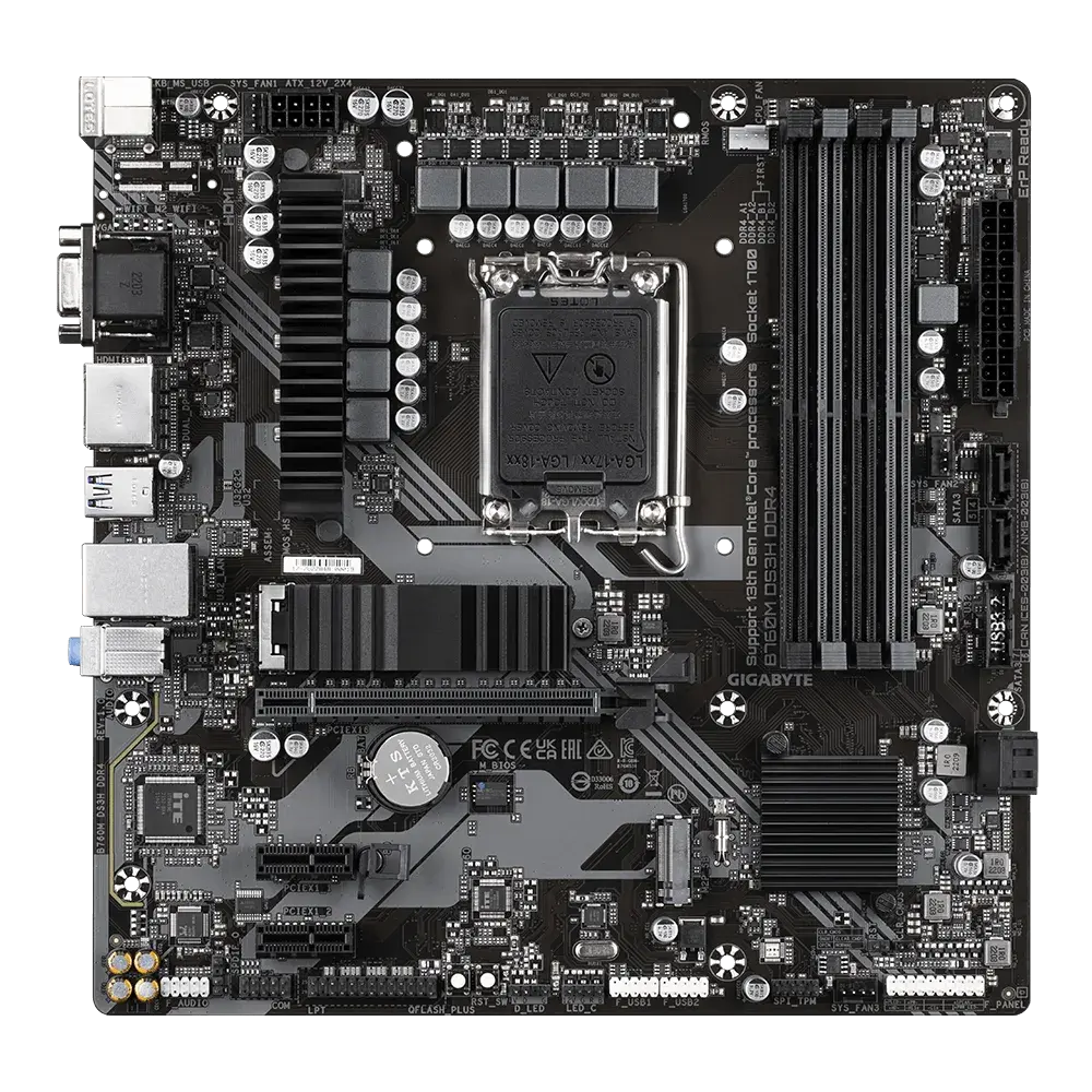 Gigabyte B760M DS3H DDR4 Motherboard  Microcenter India