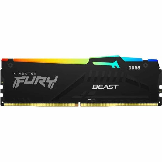 Kingston FURY Beast RGB 16GB DDR5 6000MT/s Memory Black  Microcenter India