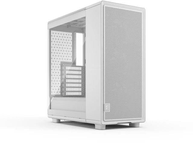 Fractal Design Epoch White tempered glass clear tint ATX mid tower cabinet