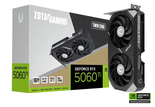 ZOTAC GAMING GeForce RTX 5060 Ti 16GB Twin Edge Graphics Card