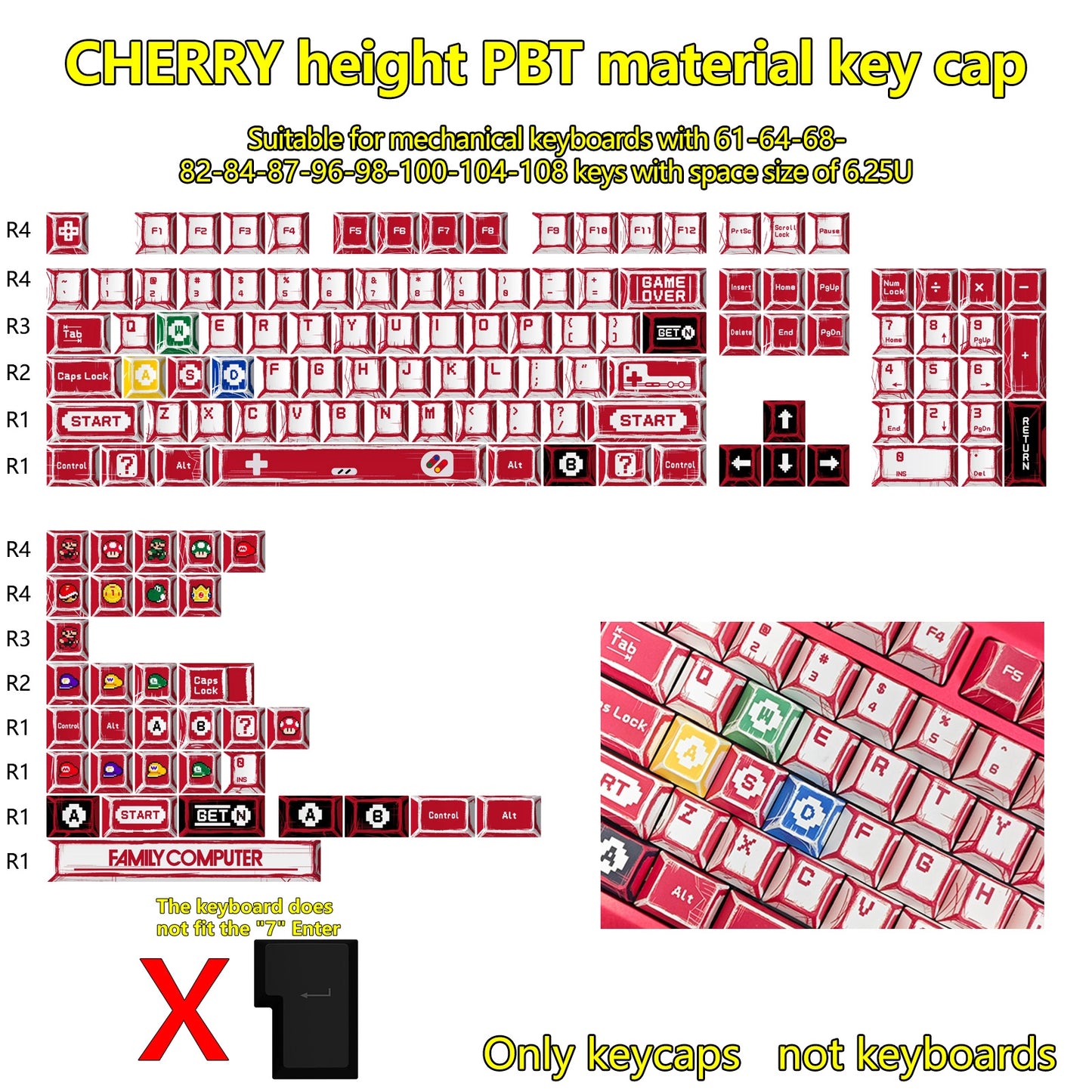 Cherry 121 PBT Mechanical Keyboard Keycaps