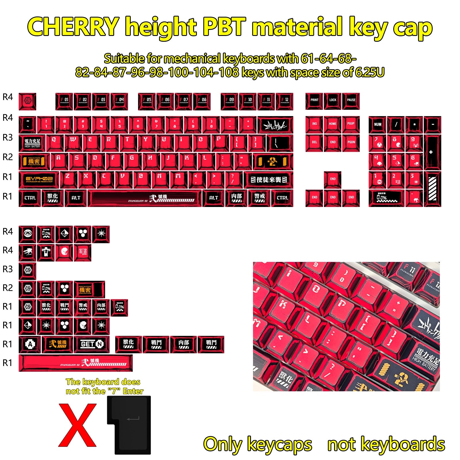 Cherry 117 PBT Mechanical Keyboard Keycaps