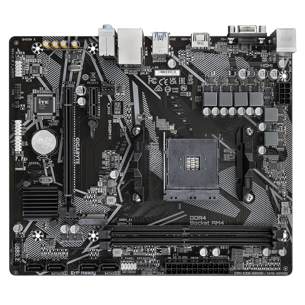 Gigabyte B450M K 2.0 Motherboard