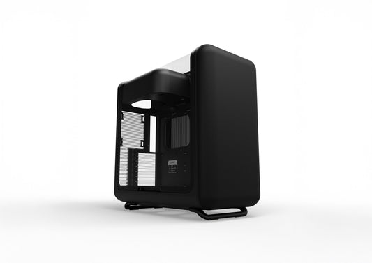 HYTE X50 Pitch Black acoustic glass ATX mid tower cabinet