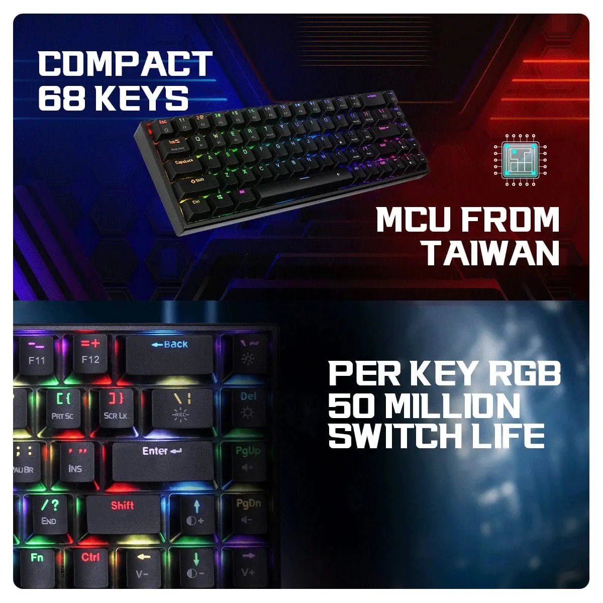 Cosmic Byte Artemis Wireless Mechanical Keyboard (CB-GK-40)  Microcenter India