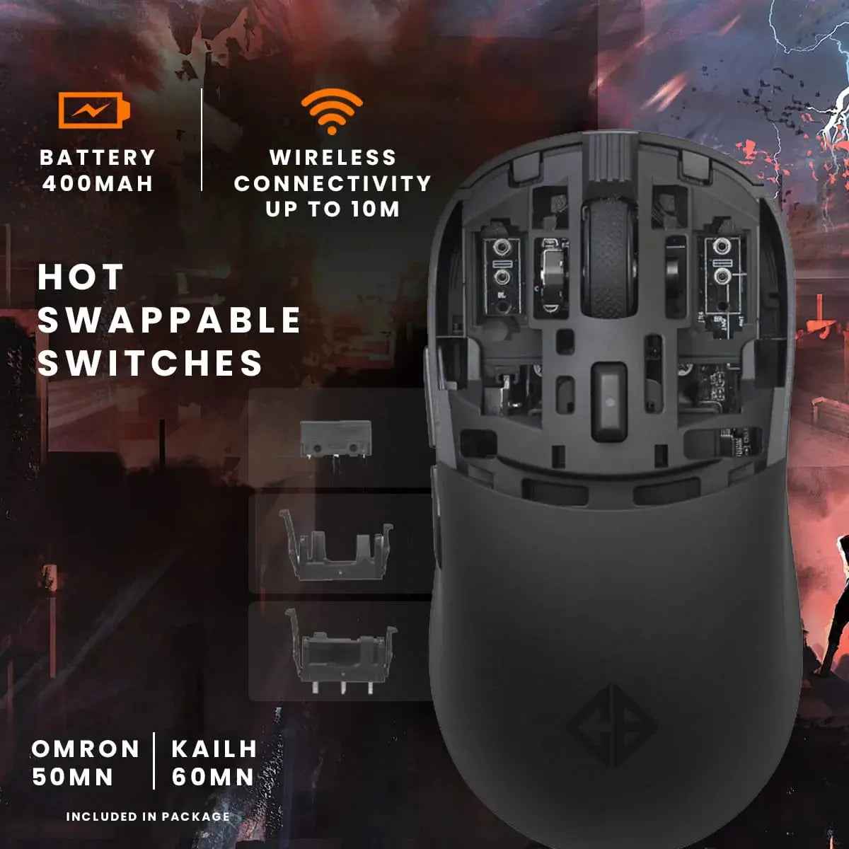 Cosmic Byte Kilonova 3370IC Pro X-Light Gaming Mouse  Microcenter India