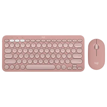 Logitech Pebble 2 Wireless Keyboard and Mouse Combo (Rose)  Microcenter India