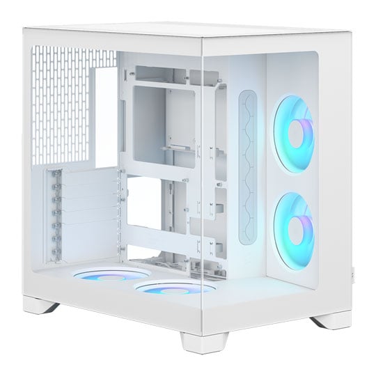 Fractal Design Pop 2 Vision White RGB dual chamber ATX mid tower cabinet