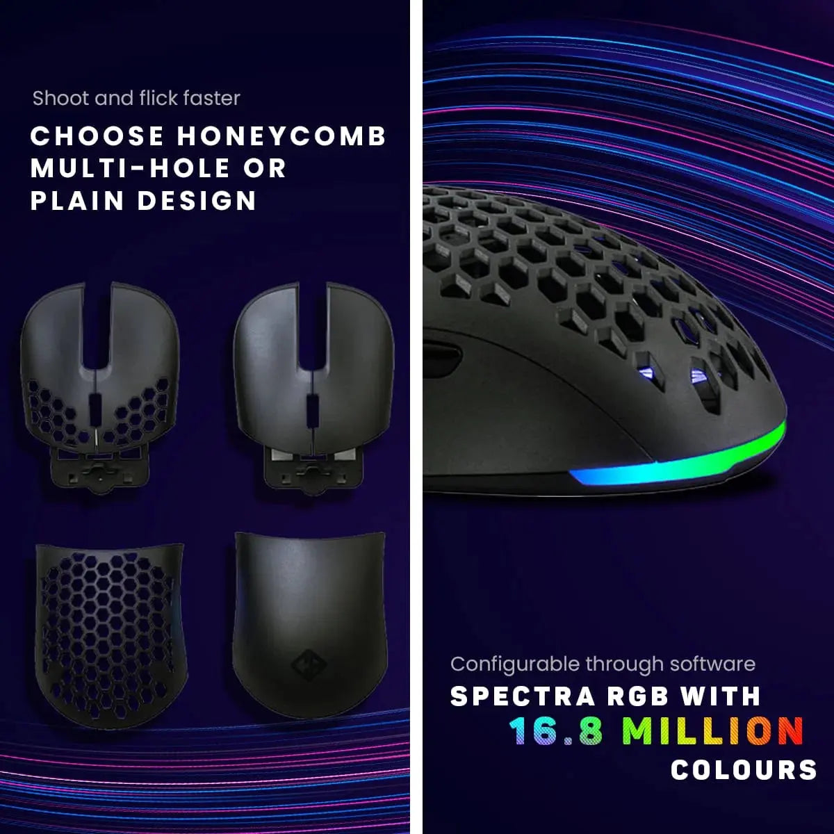 Cosmic Byte Kilonova 3370IC Pro X-Light Gaming Mouse  Microcenter India