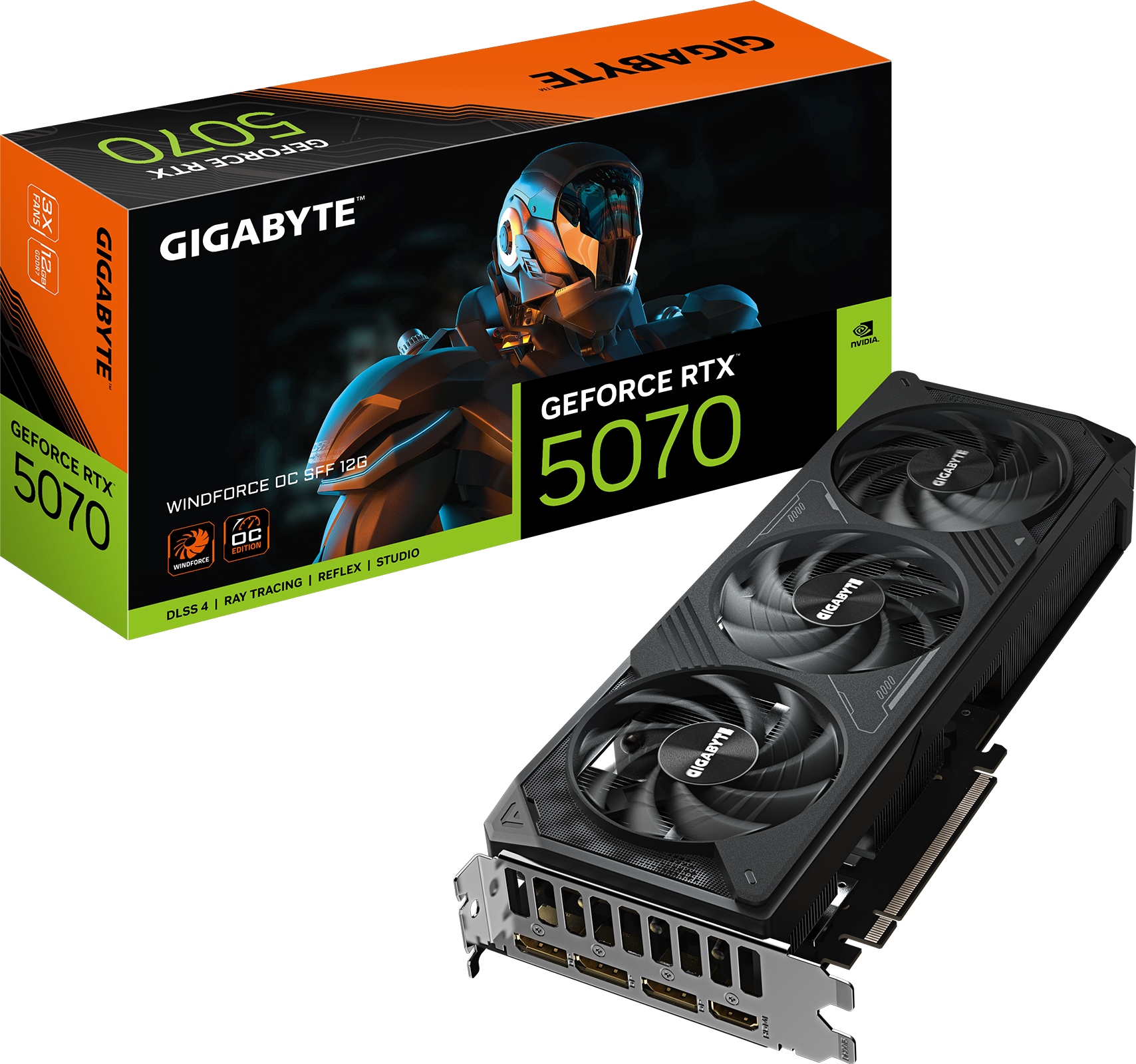 Gigabyte GeForce RTX 5070 WINDFORCE OC SFF 12GB GDDR7 graphics card