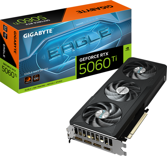 Gigabyte GeForce RTX 5060 Ti EAGLE MAX OC 16GB GDDR7 graphics card
