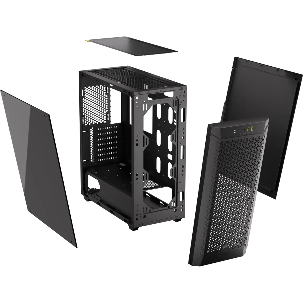 Corsair 480T Airflow TG Mid-Tower Case Black  Microcenter India