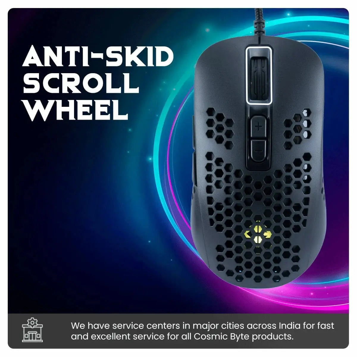 Cosmic Byte Orcus RGB Honeycomb Gaming Mouse  Microcenter India