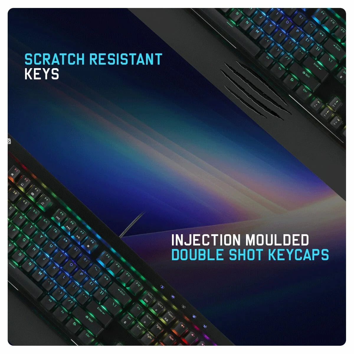 Cosmic Byte Eye Pro Per Key RGB Mechanical Keyboard CB-GK-29  Microcenter India