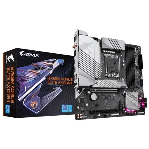 Gigabyte B760M Aorus Elite AX DDR4 Motherboard  Microcenter India