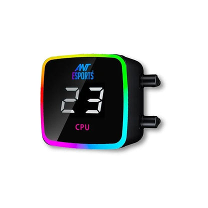 Ant Esports ICE Flow 240 ARGB 240mm CPU Liquid Cooler Black - Microcenter India