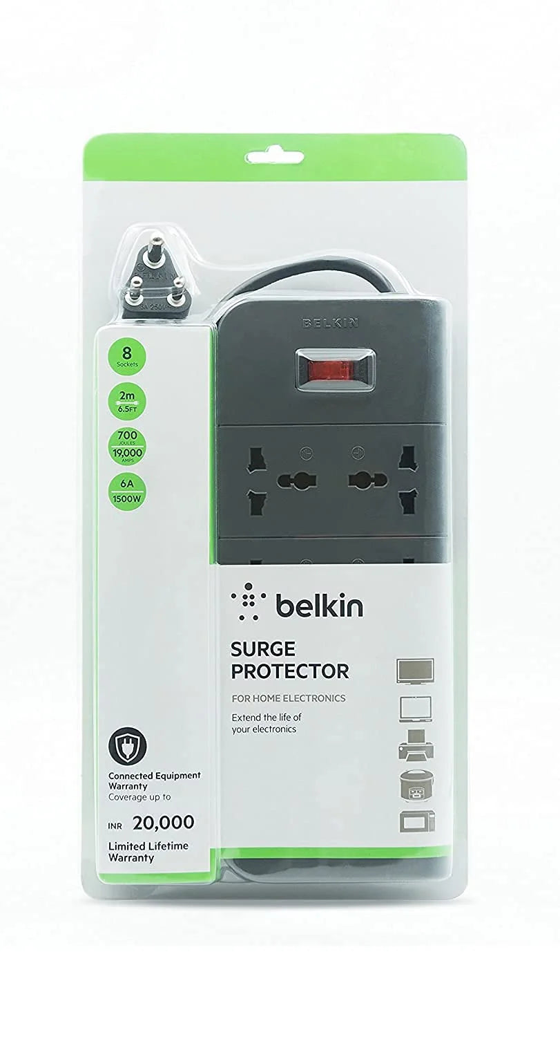 Belkin 8 Socket Surge Protector  Microcenter India