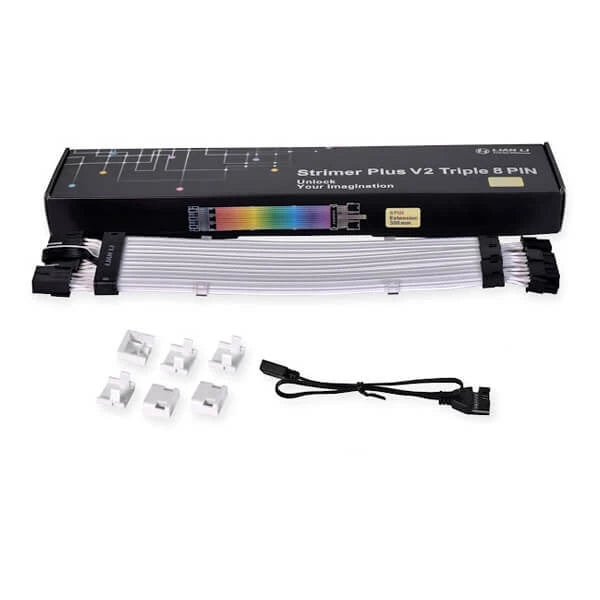 lian li strimer plus v2 triple 8 pin, strimer plus v2 triple 8 pin, strimer plus v2 8 pin