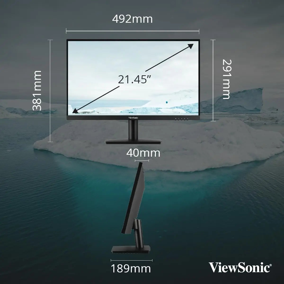 ViewSonic 22 Inch Full HD IPS 75Hz MONITOR 