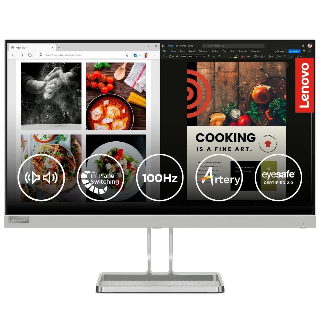 Lenovo L24i-40 24 inch FHD IPS Monitor  Microcenter India
