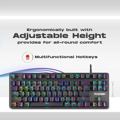 Cosmic Byte Firefly RGB TKL Mechanical Keyboard CB-GK-18  Microcenter India