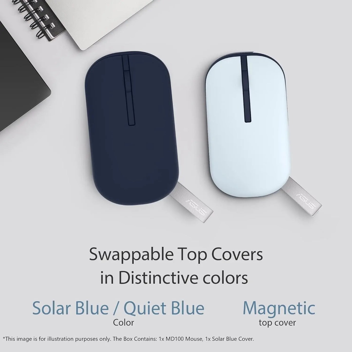 ASUS MD100 Marshmallow Wireless Optical Mouse 