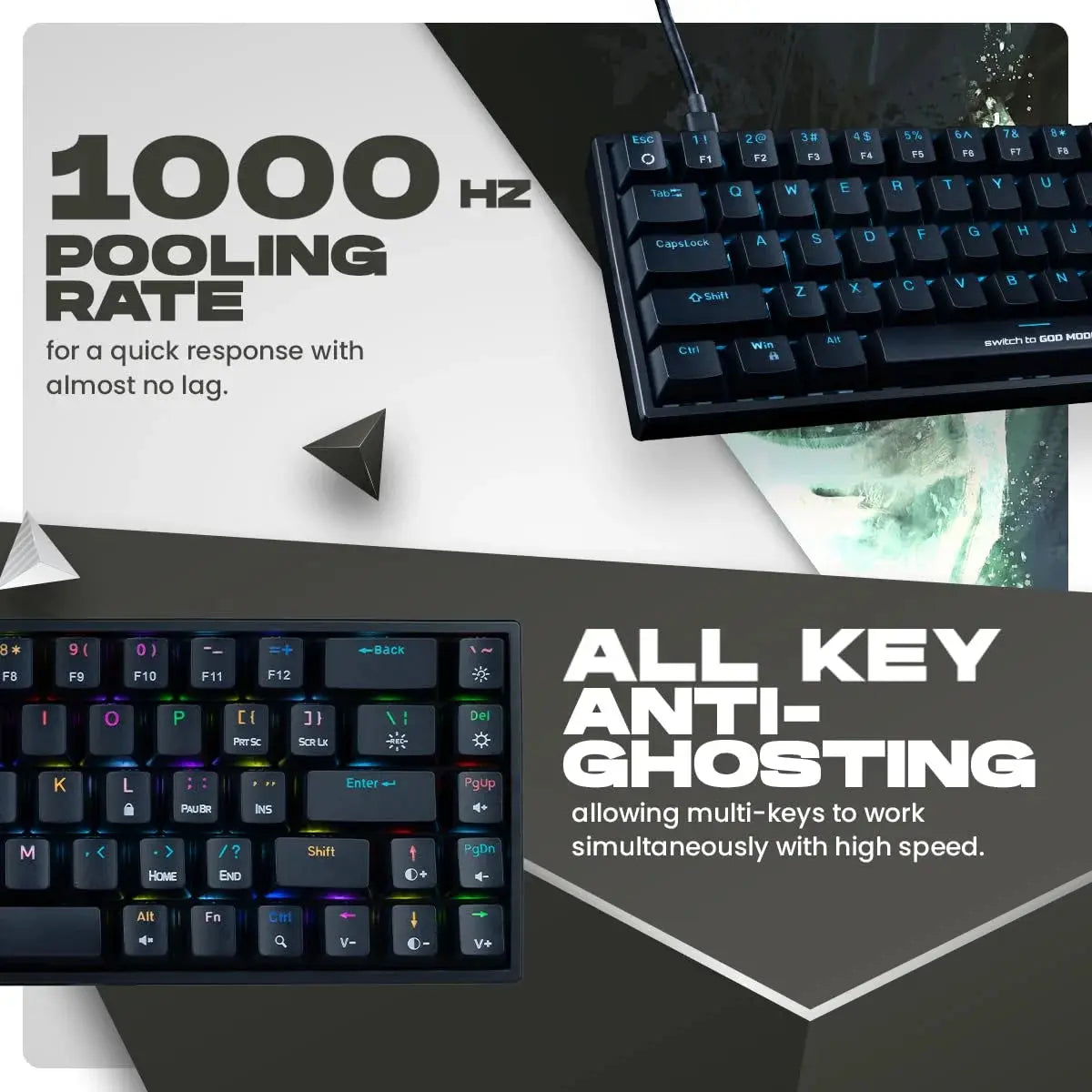Cosmic Byte Artemis RGB Mechanical Keyboard CB-GK-31  Microcenter India