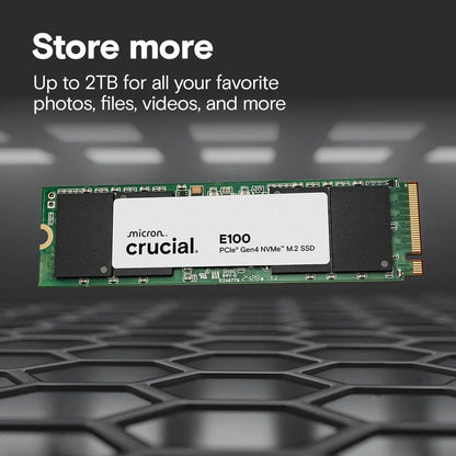 Crucial E100 480GB NVMe Gen4 SSD - Microcenter India