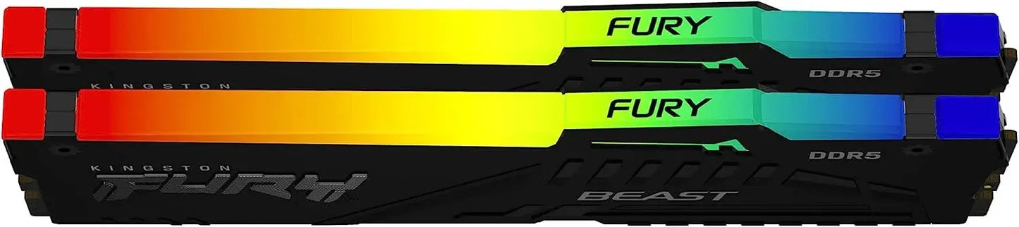 Kingston FURY Beast 32GB (16GB x2) RGB DDR5 6000MT/s Black Memory  Microcenter India