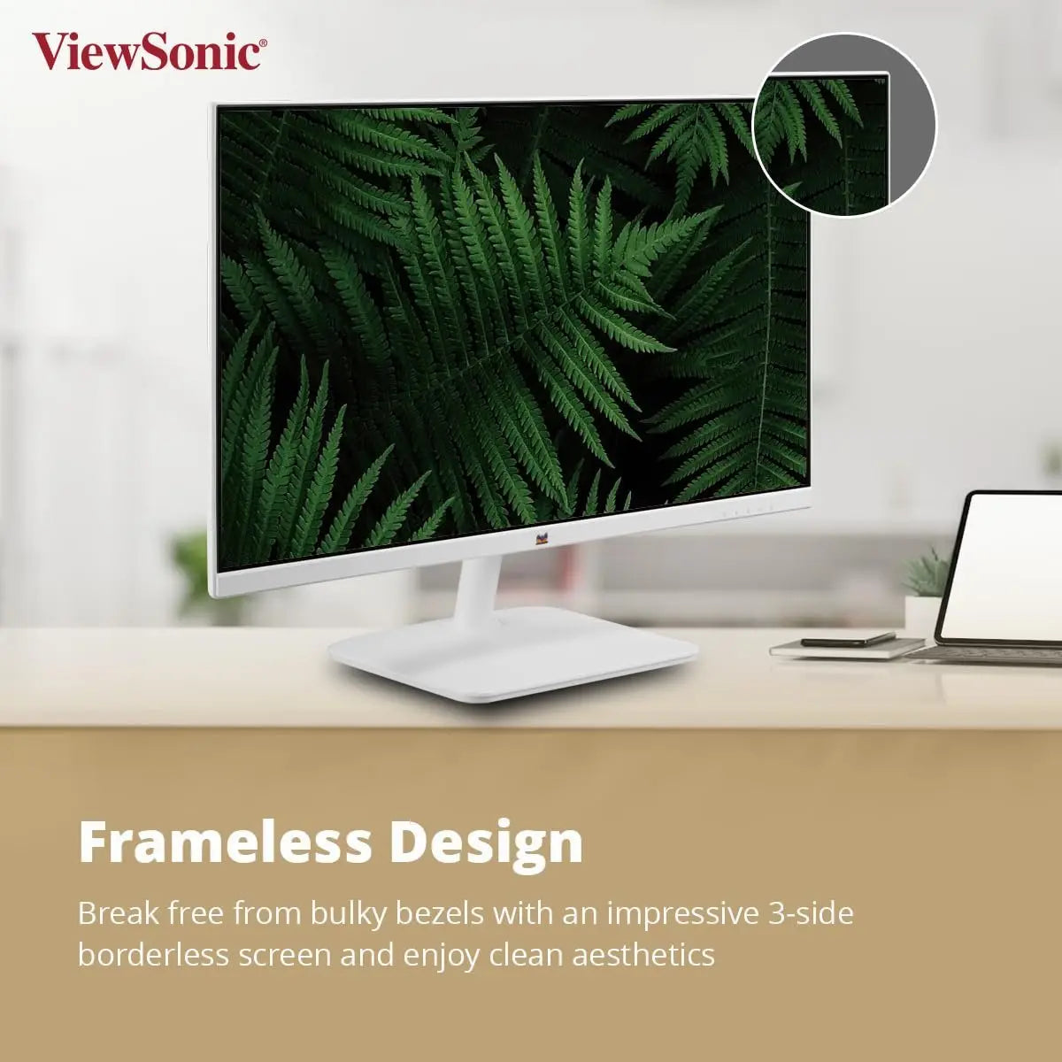 ViewSonic 24 Inch Full HD IPS White Monitor VA2432-H-W 